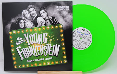 Album cover with text and black and white photo on a white background