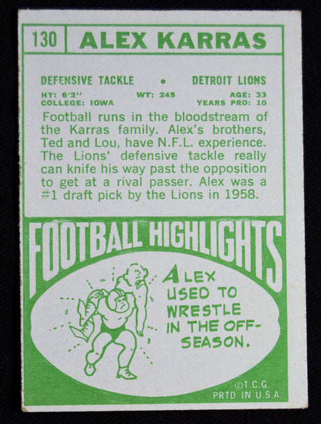 Karras, Alex - 1968 Topps