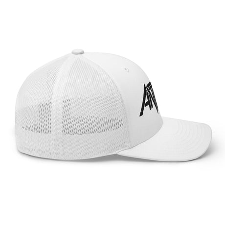 Anthrax - Black on White Trucker HD Embroidered Hat