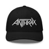 Anthrax - White on Black Trucker HD Embroidered Hat