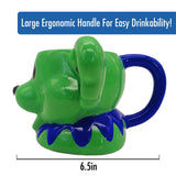 Grateful Dead - Dancing Bear Molded Head (Green) - Ceramic Mug