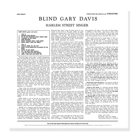 Davis, Reverend Gary - Harlem Street Singer