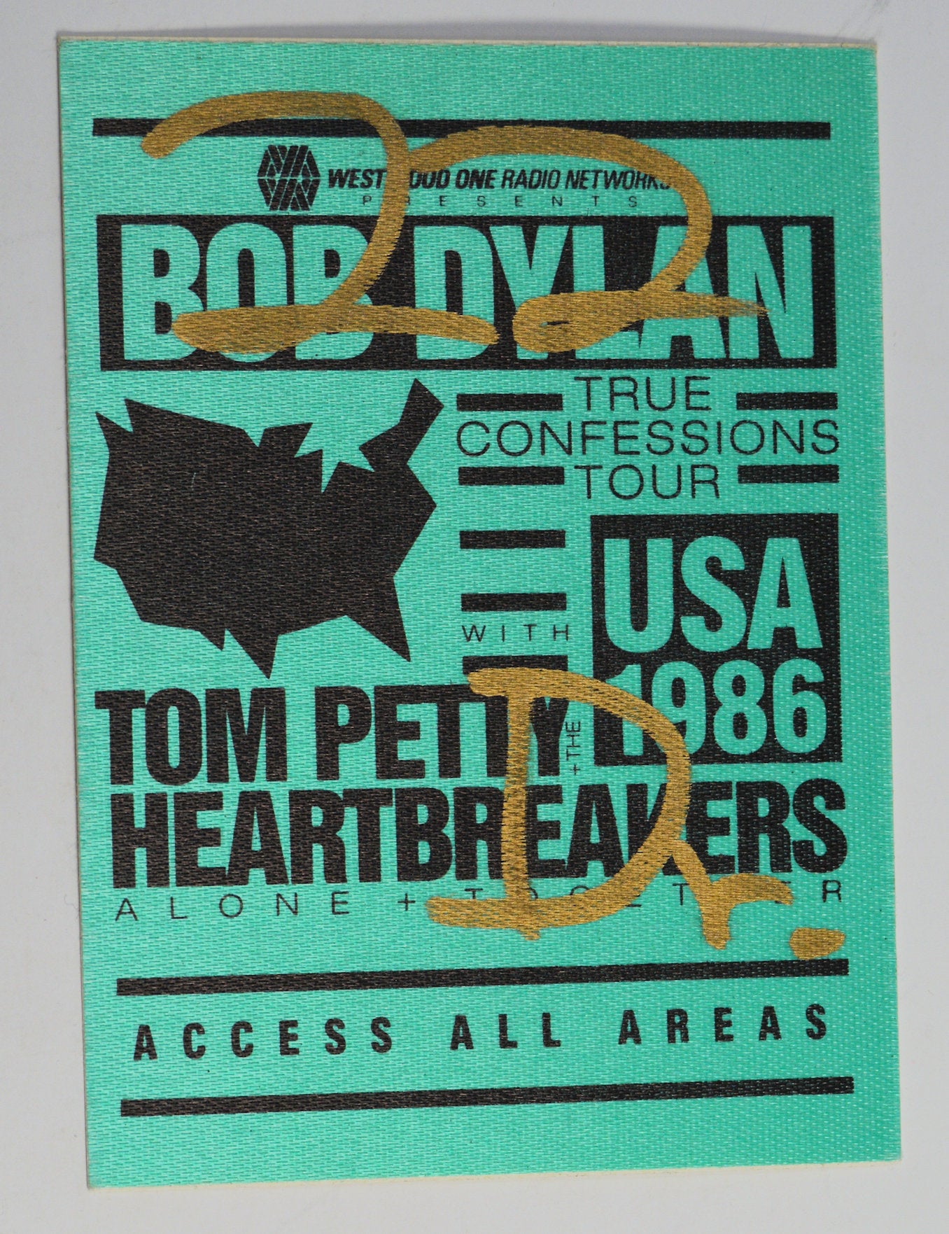 Dylan / Petty - True Confessions Backstage Pass