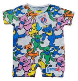 Grateful Dead Swirling Dancing Bears Onesie Romper