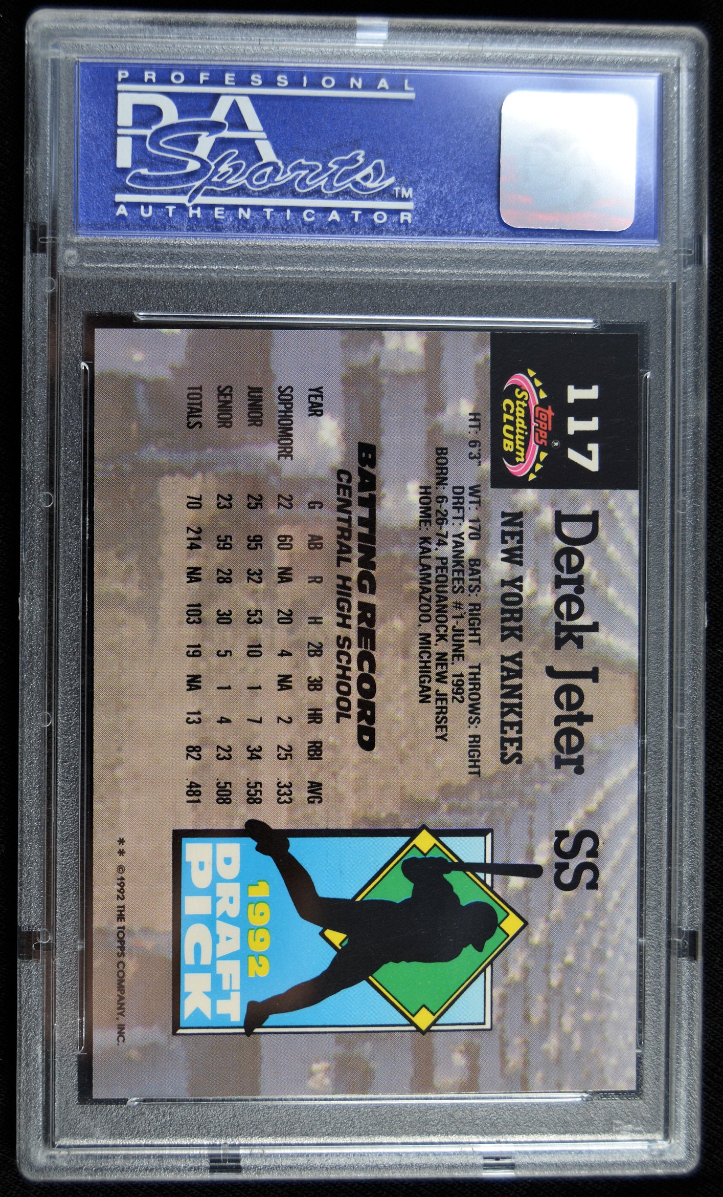 Jeter, Derek - 1993 Stadium Murphy