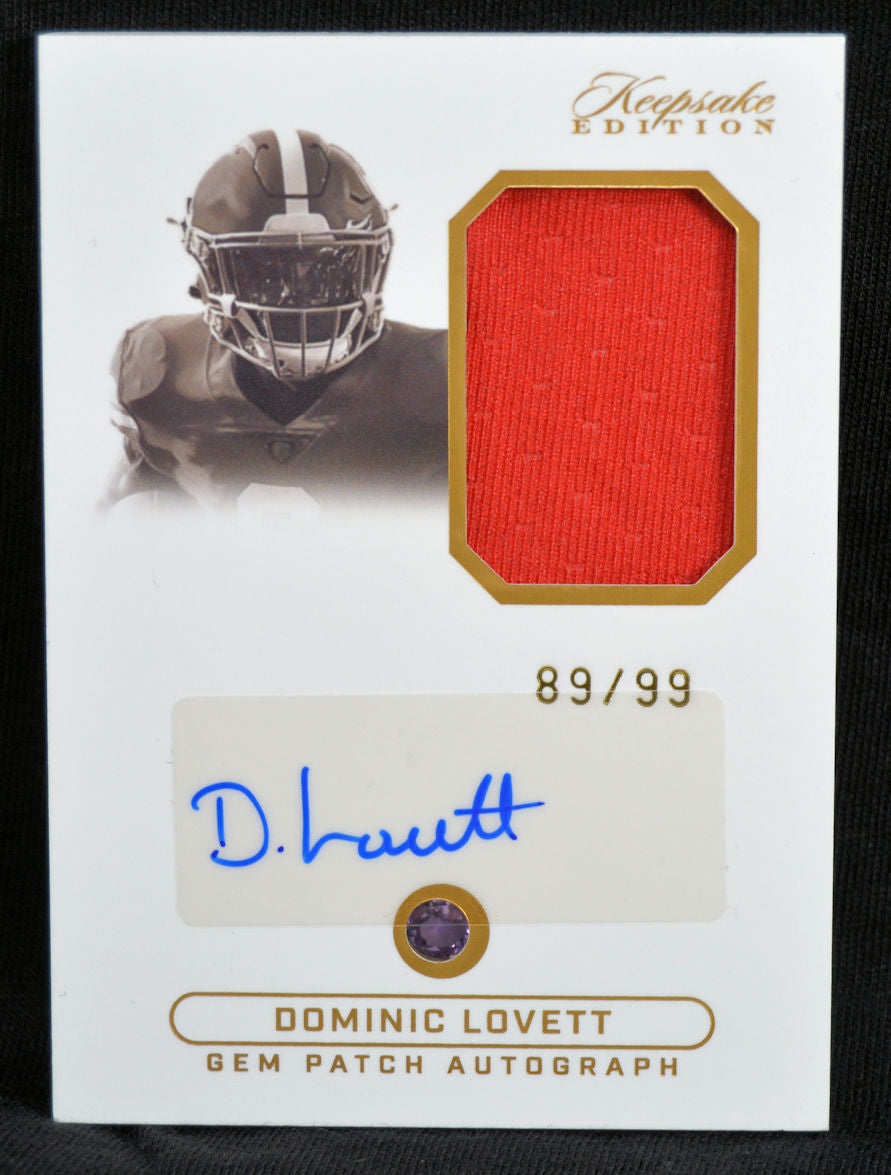Lovett, Dominic - Keepsake Auto Relic 89/99