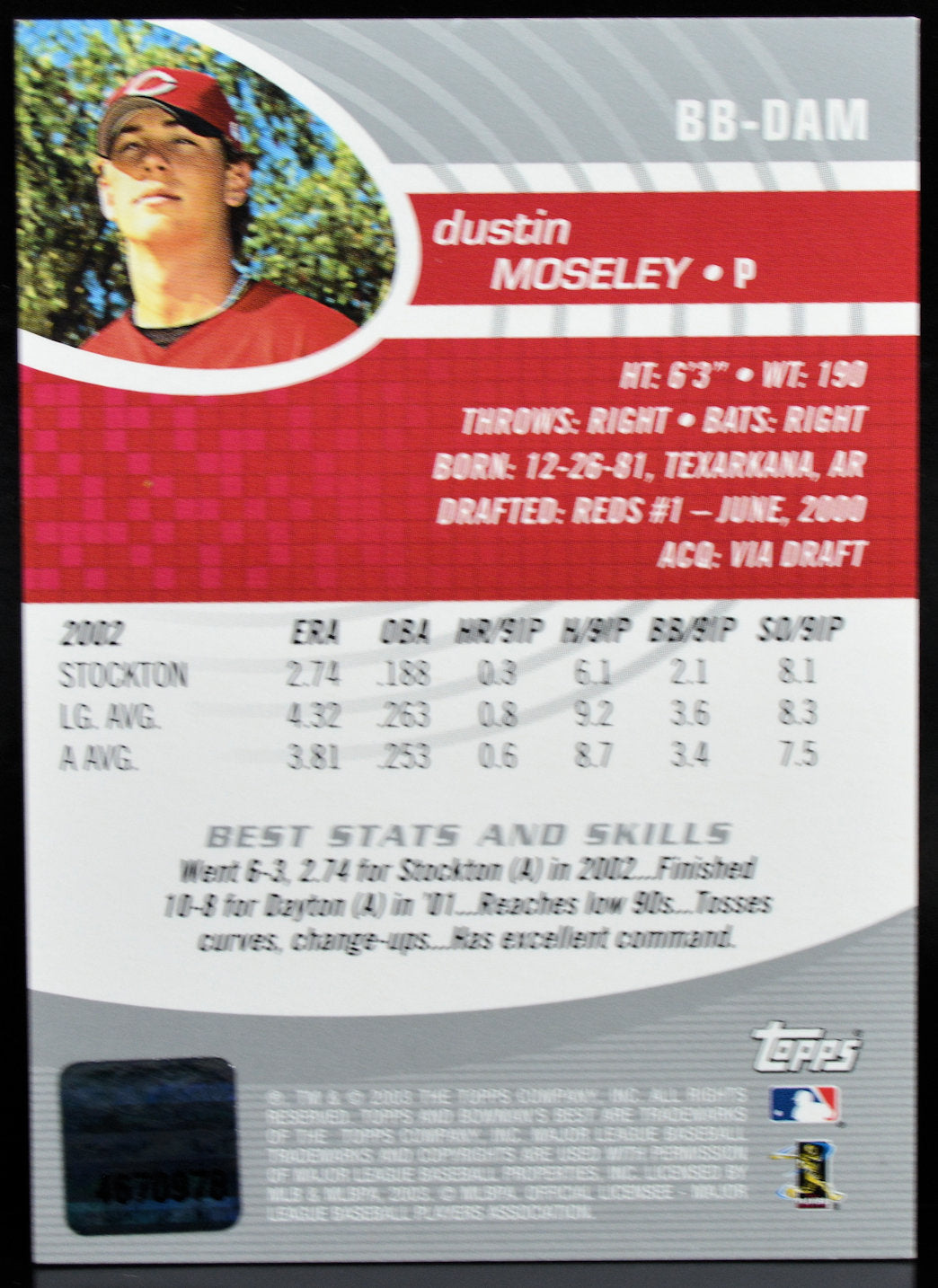 Moseley, Dustin - 2003 Bowman's Best Auto