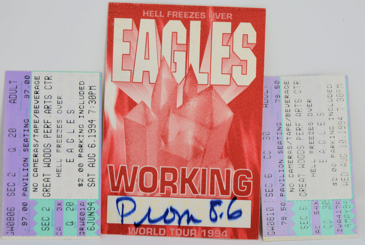 Eagles - 1994 Backstage Pass & Tix