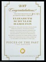 Hamilton, Elizabeth Schuyler - Relic 1/1
