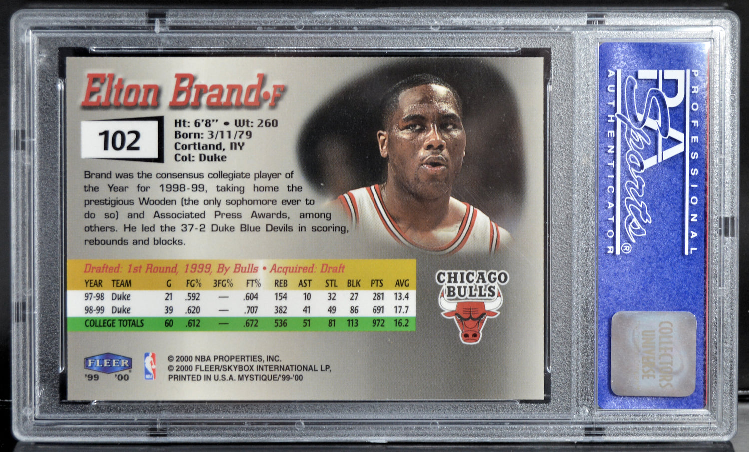 Brand, Elton - 1999 Fleer Mystique RC