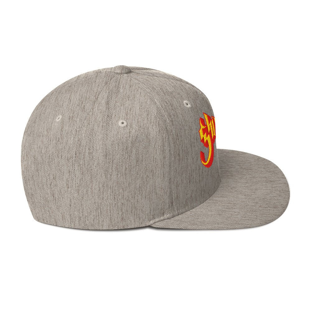 Ghost Logo Embroidered Snapback Hat