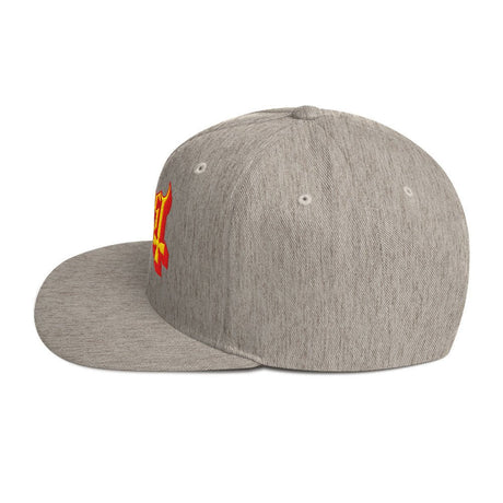 Ghost Logo Embroidered Snapback Hat