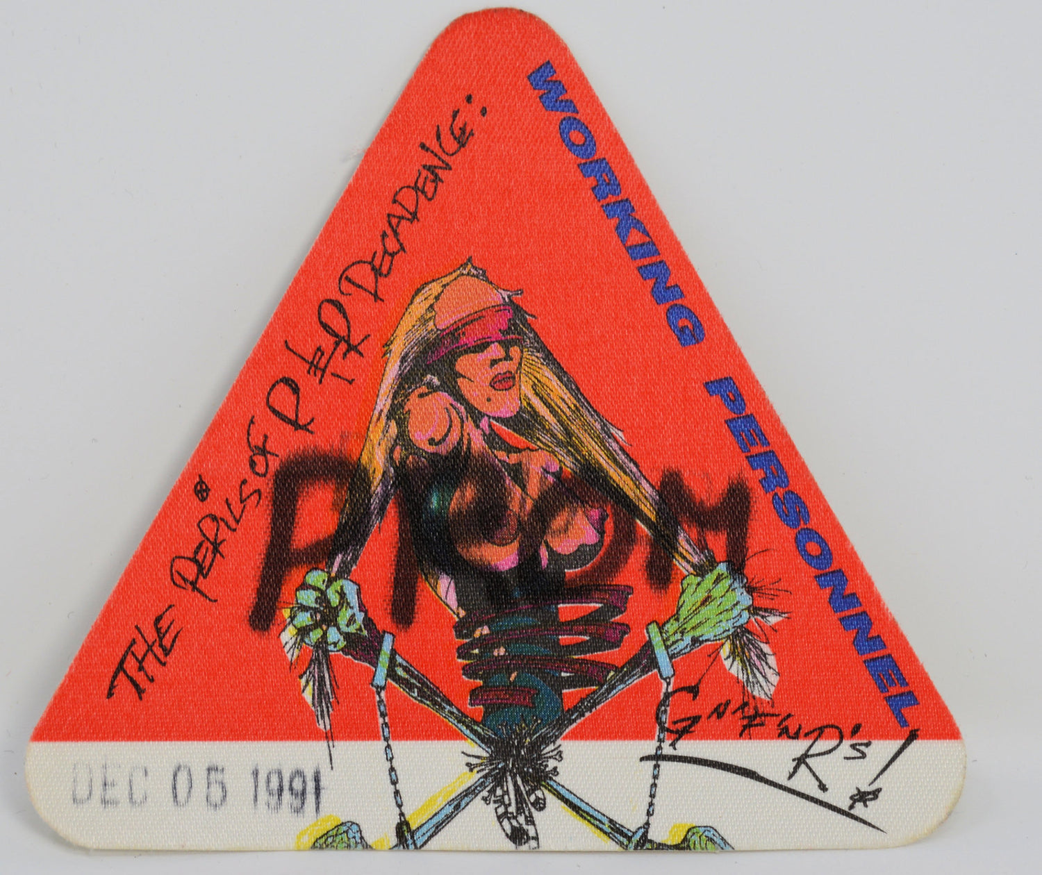 Guns N Roses - Perils of R&amp;R Decadence Backstage Pass 1991, After Show ...
