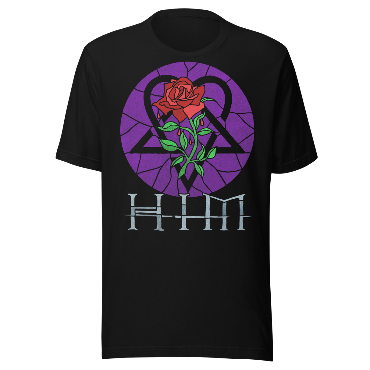 HIM - Stained Glass Jumbo Print T-Shirt