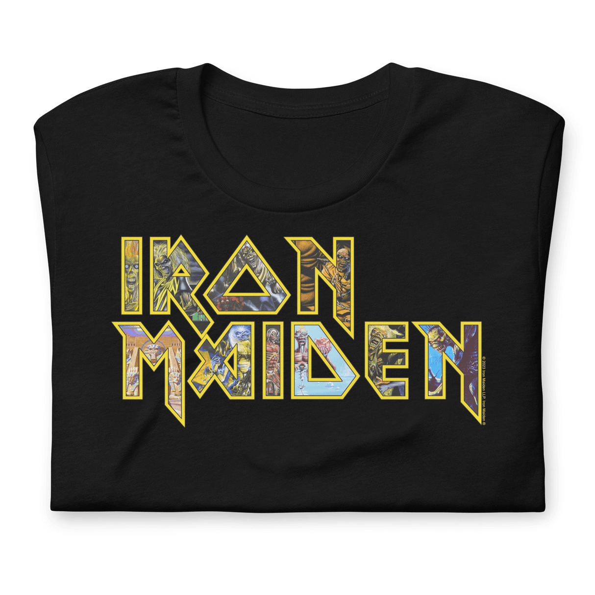 Iron Maiden - Logo Eddie Jumbo Print T-Shirt