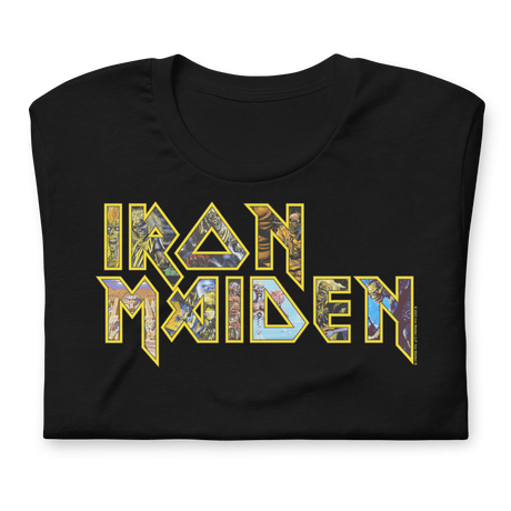 Iron Maiden - Logo Eddie Jumbo Print T-Shirt