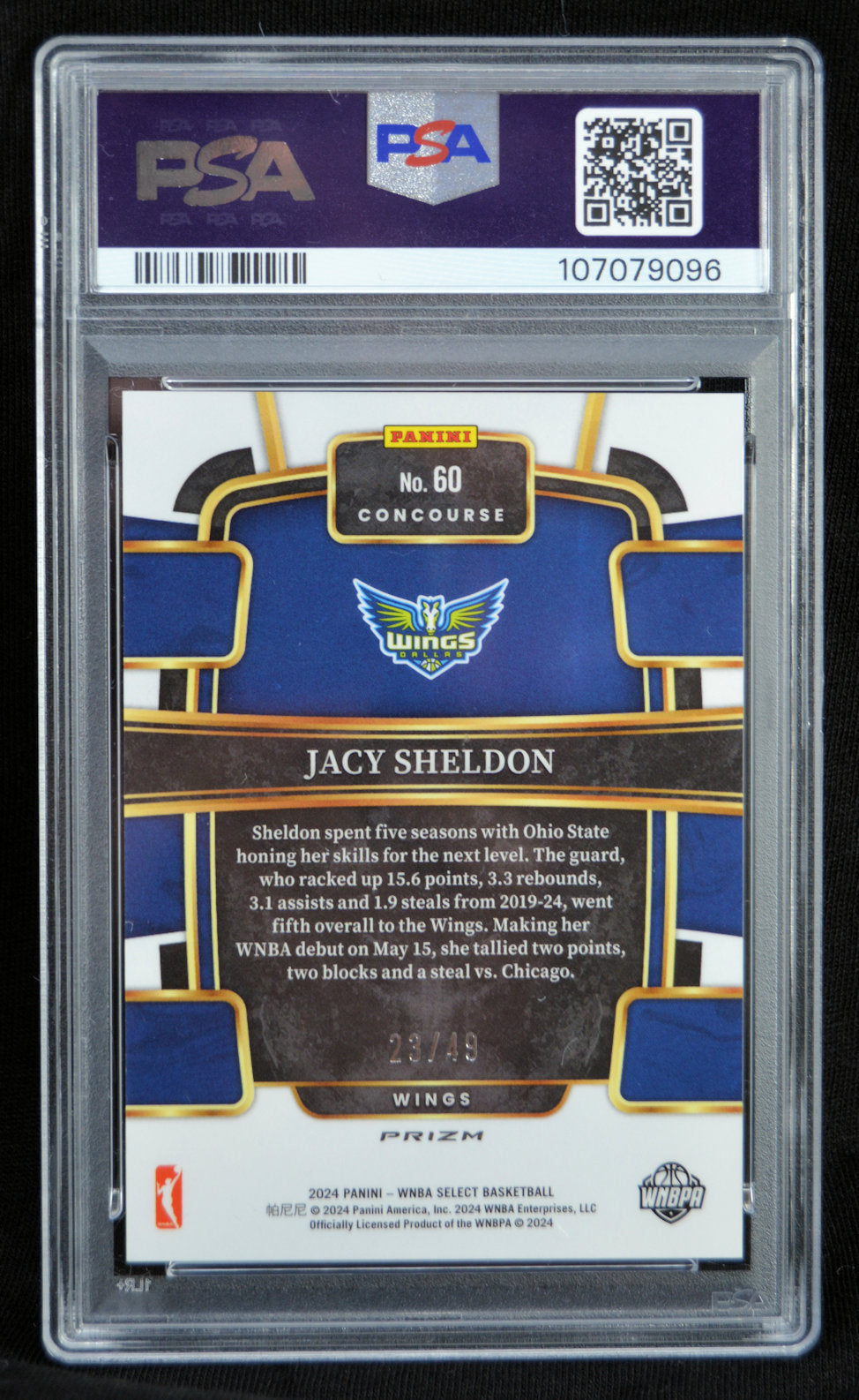 Sheldon, Jacy - 2024 Select 23/49 PSA10