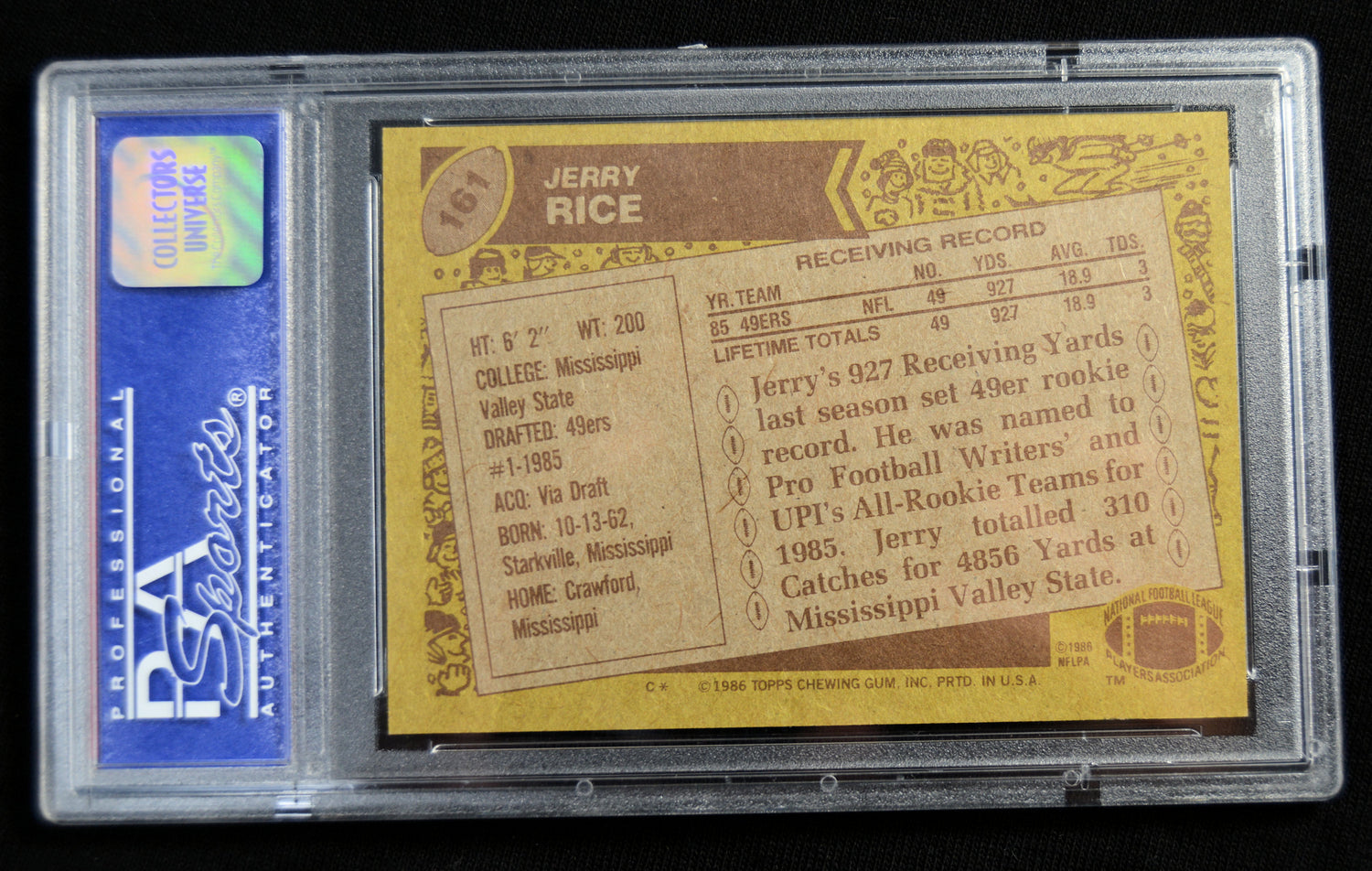 Rice, Jerry - 1986 Topps RC