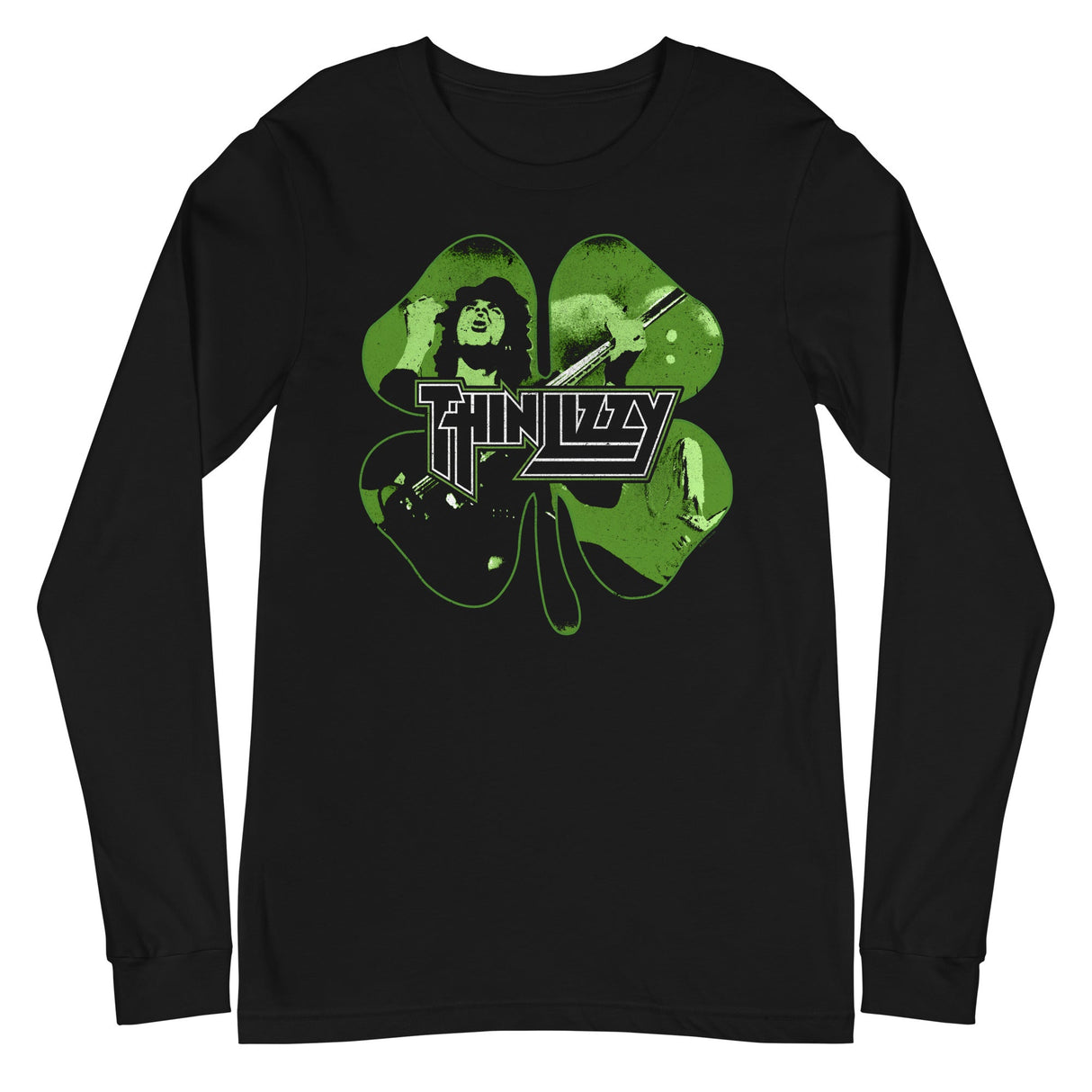 Thin Lizzy - 4 Leaf Icons Long Sleeve T-Shirt