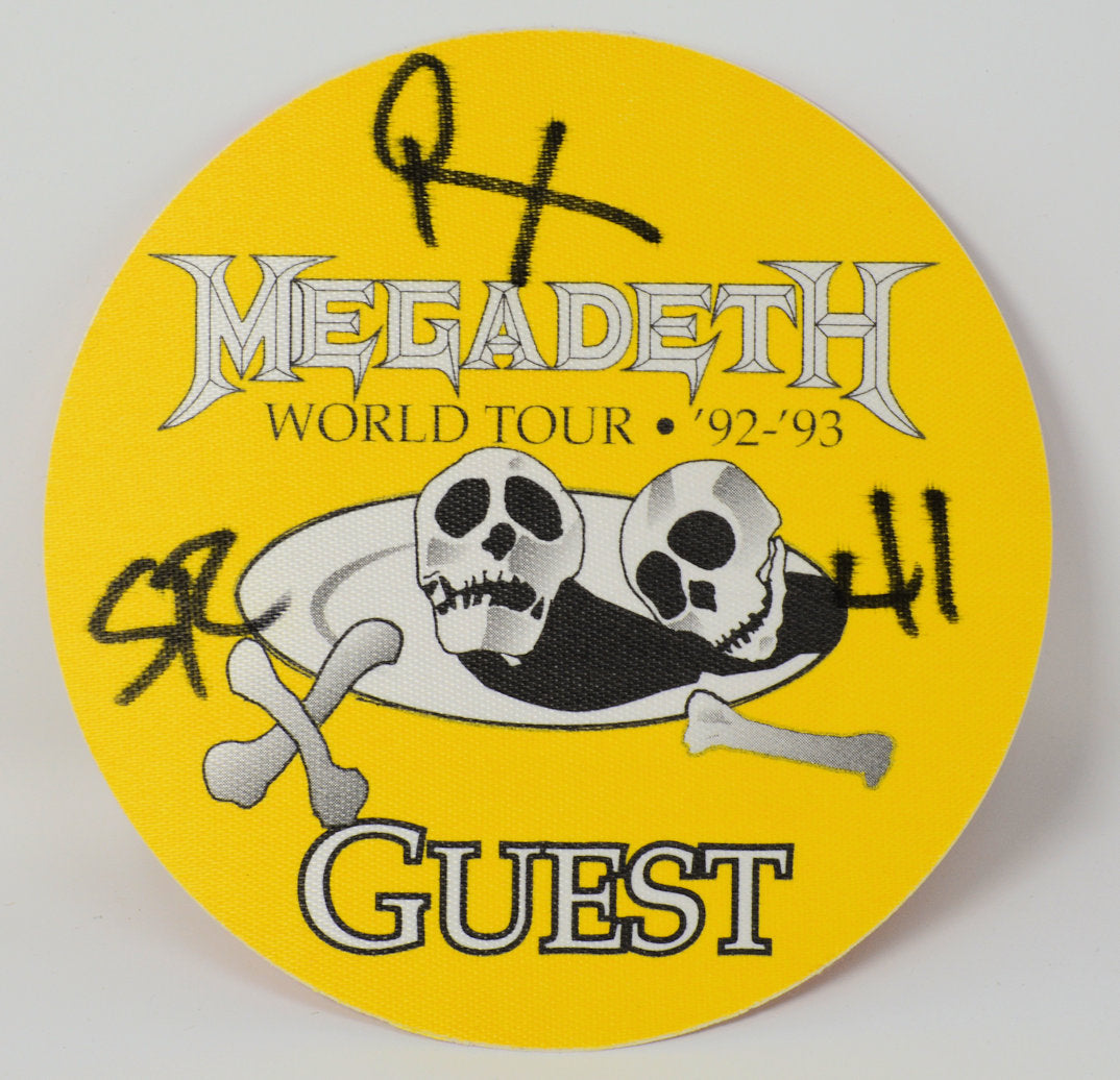 Megadeth - '92 Backstage Pass