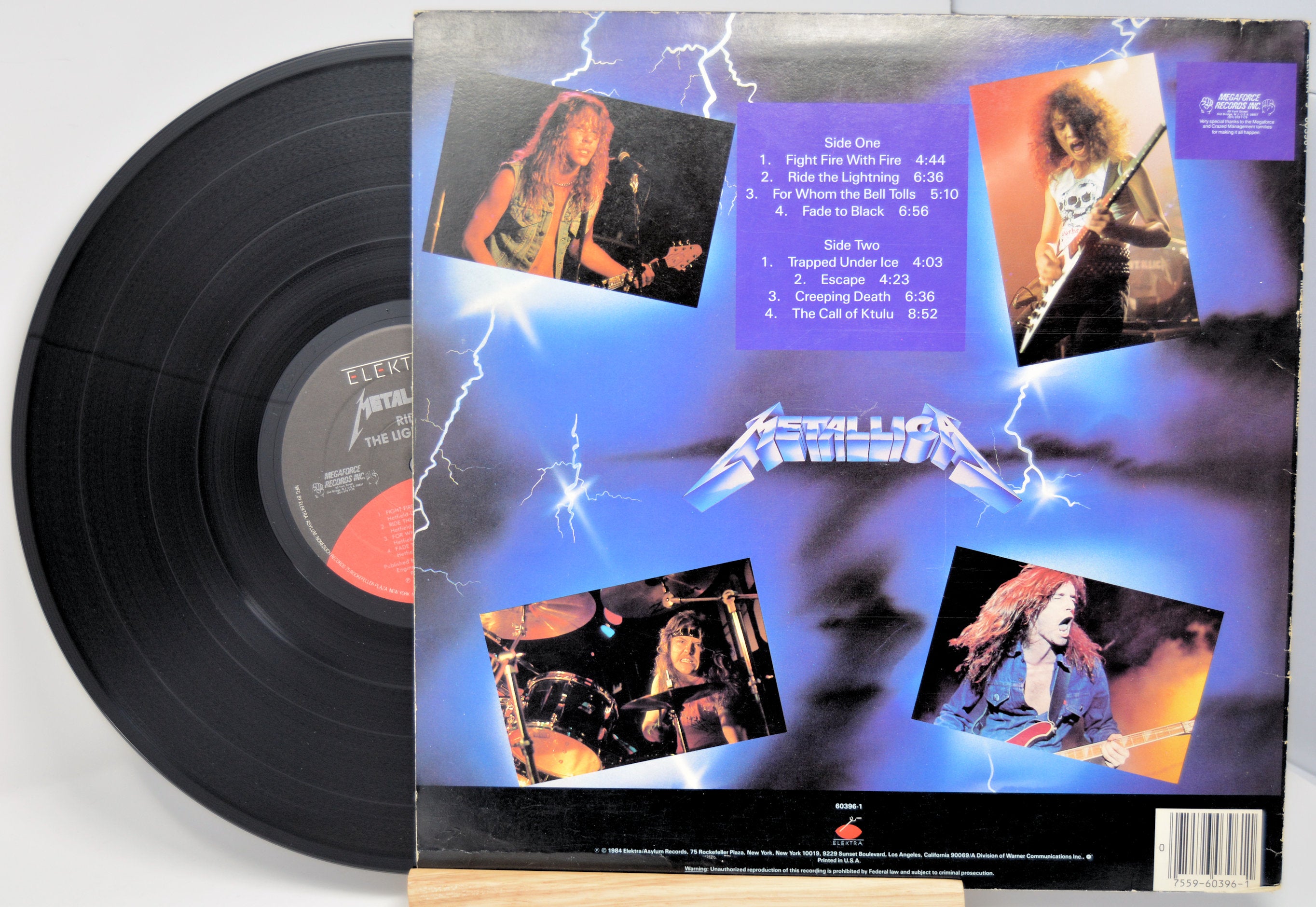 Metallica Ride the Lightning, Vinyl Record Album LP Joe's Albums