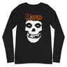 Misfits - Orange Skull Long Sleeve T-Shirt