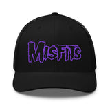 Misfits - Purple Drip Logo Trucker HD Embroidered Hat