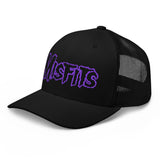 Misfits - Purple Drip Logo Trucker HD Embroidered Hat