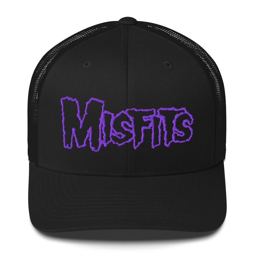 Misfits - Purple Drip Logo Trucker HD Embroidered Hat