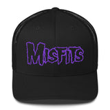 Misfits - Purple Drip Logo Trucker HD Embroidered Hat