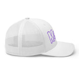 Misfits - Purple on White Trucker HD Embroidered Hat