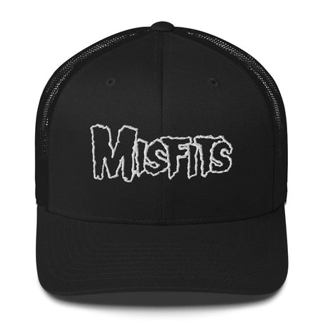 Misfits - White Drip Logo Trucker HD Embroidered Hat