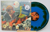 Ashley Shadow 'Only The End' vinyl LP front cover with surreal collage art and blue swirl disc