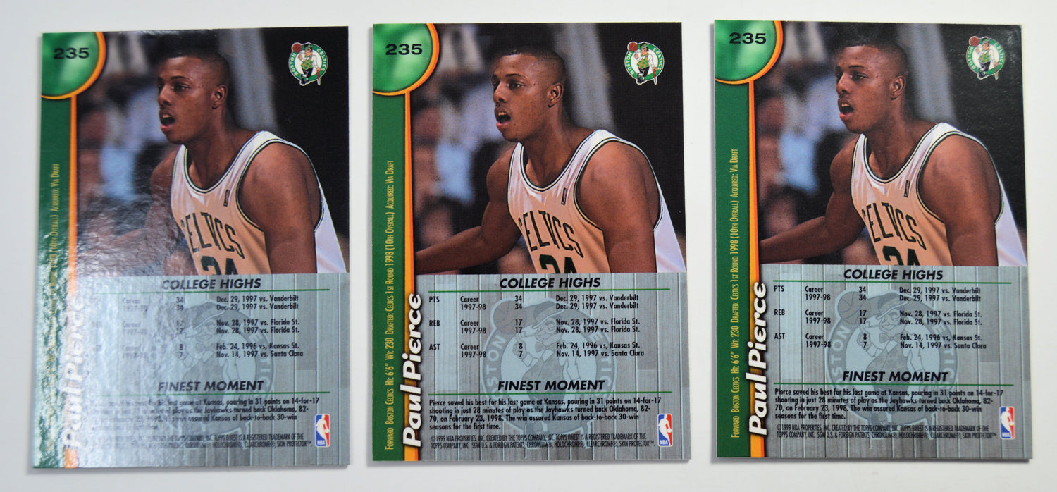 Pierce, Paul - 1998 Topps Finest RC (3)