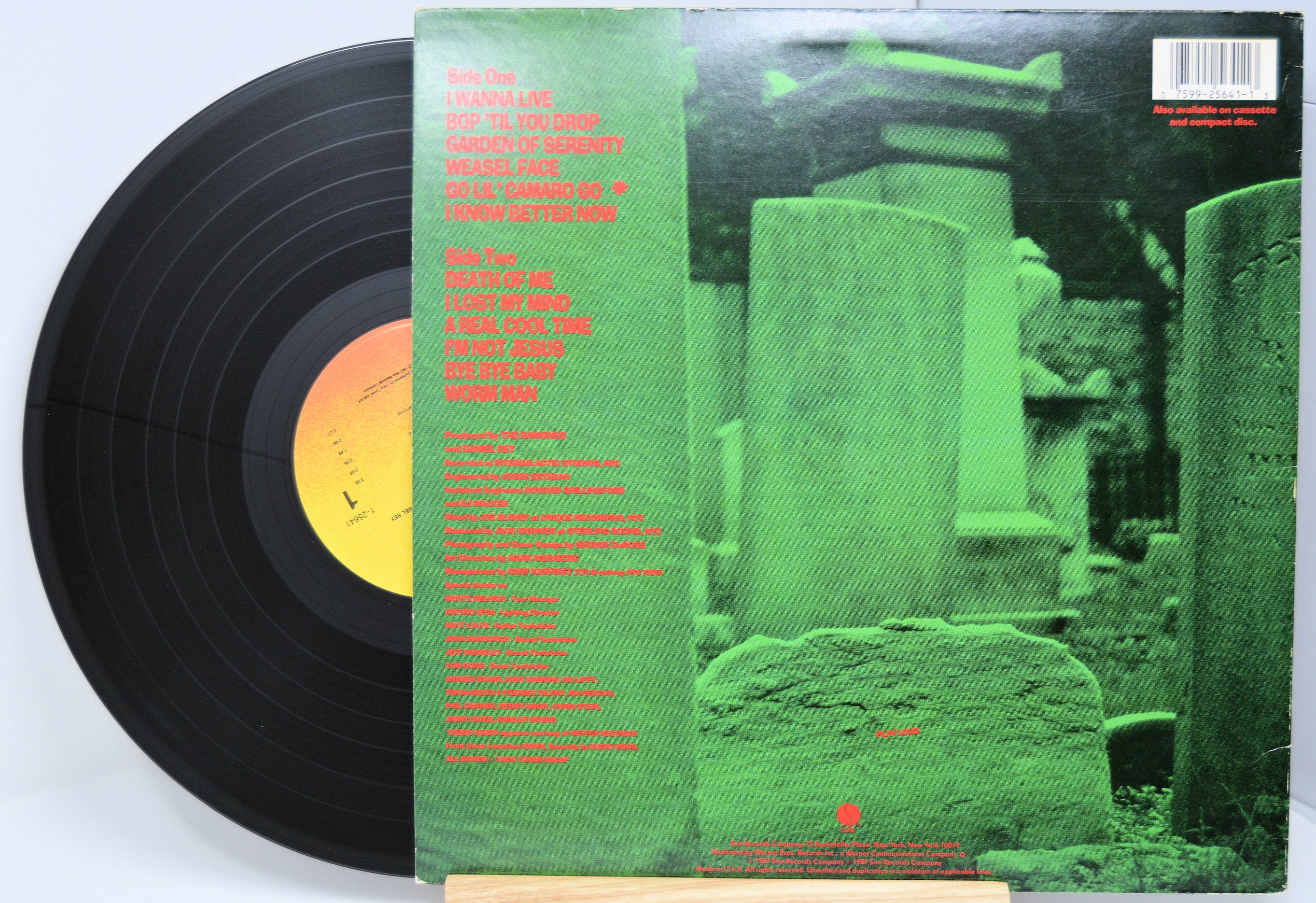 Ramones Halfway To Sanity, Vinyl Record Album LP, Sire Joe's Albums