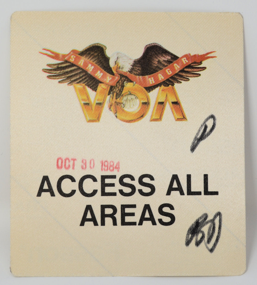 Hagar, Sammy - Backstage Pass 1984