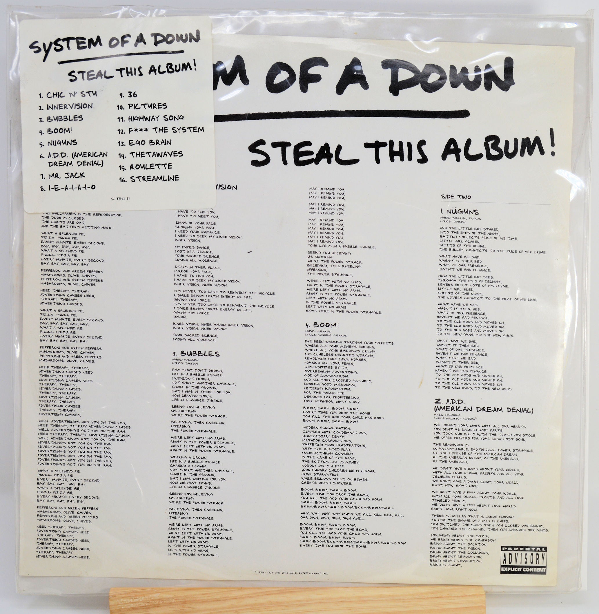 System Of A Down - Steal This Album, Vinyl Record Album 2LP