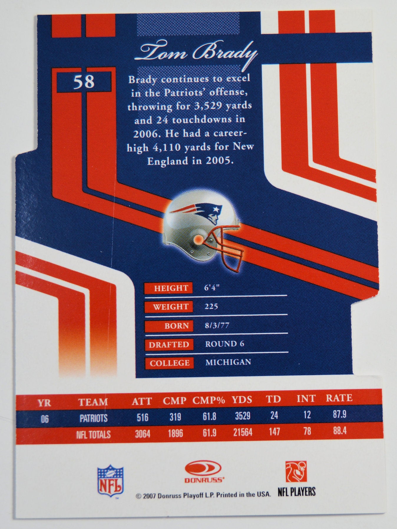 Brady, Tom - 2007 Donruss Elite #20/24