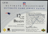 Brady, Tom - 2003 Ultimate Collection Patch