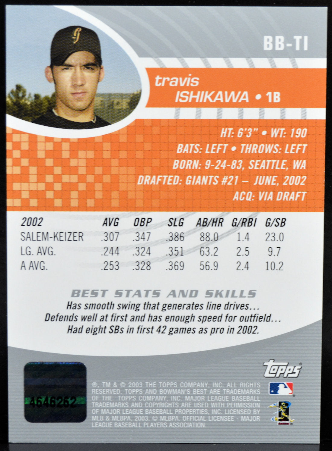 Ishikawa, Travis - 2003 Bowman's Best Auto