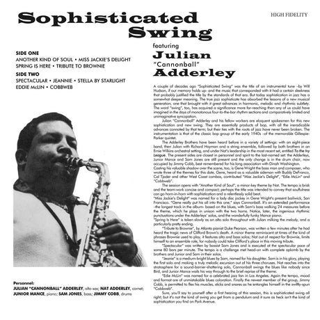Adderley, Cannonball - Sophisticated Swing