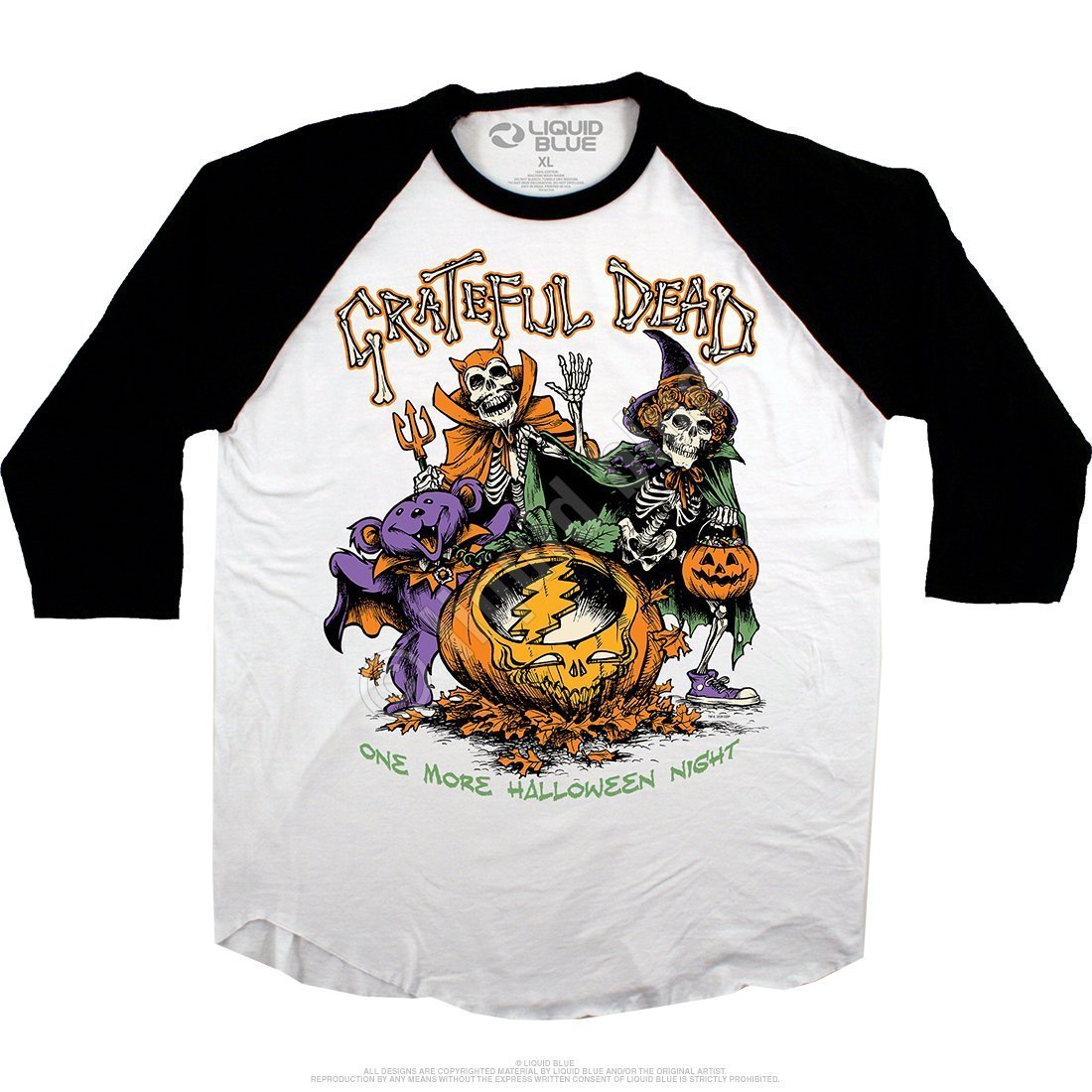 Grateful Dead - Steal Your Pumpkin Raglan (2XL)