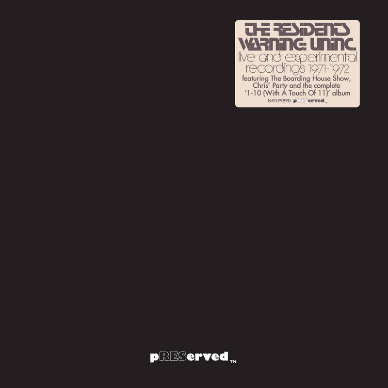 Residents - WARNING: UNiNC.: Live And Experimental Recordings 1971-1972