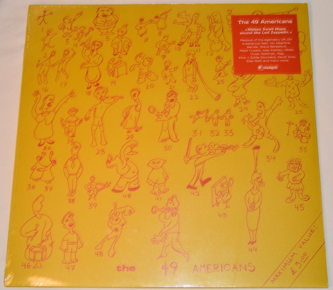 A vinyl record cover featuring a collection of cartoon illustrations.