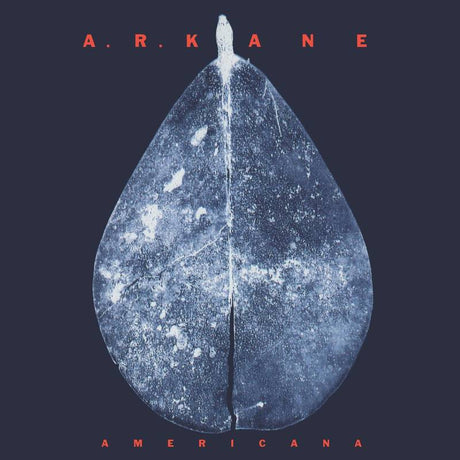 A.R. Kane album cover for 'Americana' featuring a stylized, monochrome graphic of a leaf.