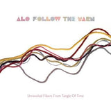 A vinyl record titled 'ALO Follow The Yarn' with a colorful abstract pattern on the cover.