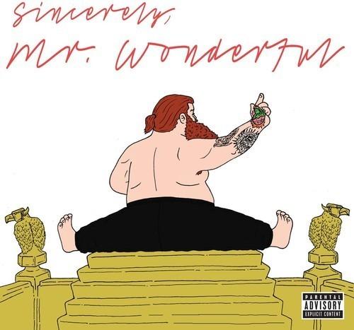 This image features the album cover of "Mr. Wonderful" by Action Bronson.