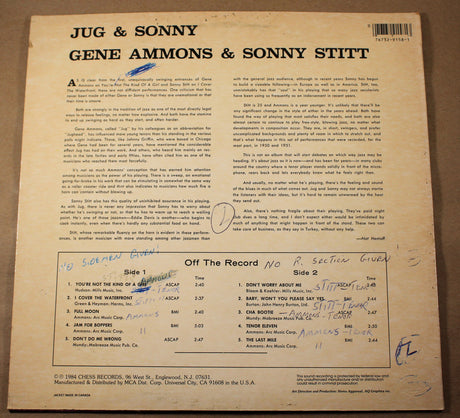 Ammons & Stitt - Jug & Stitt