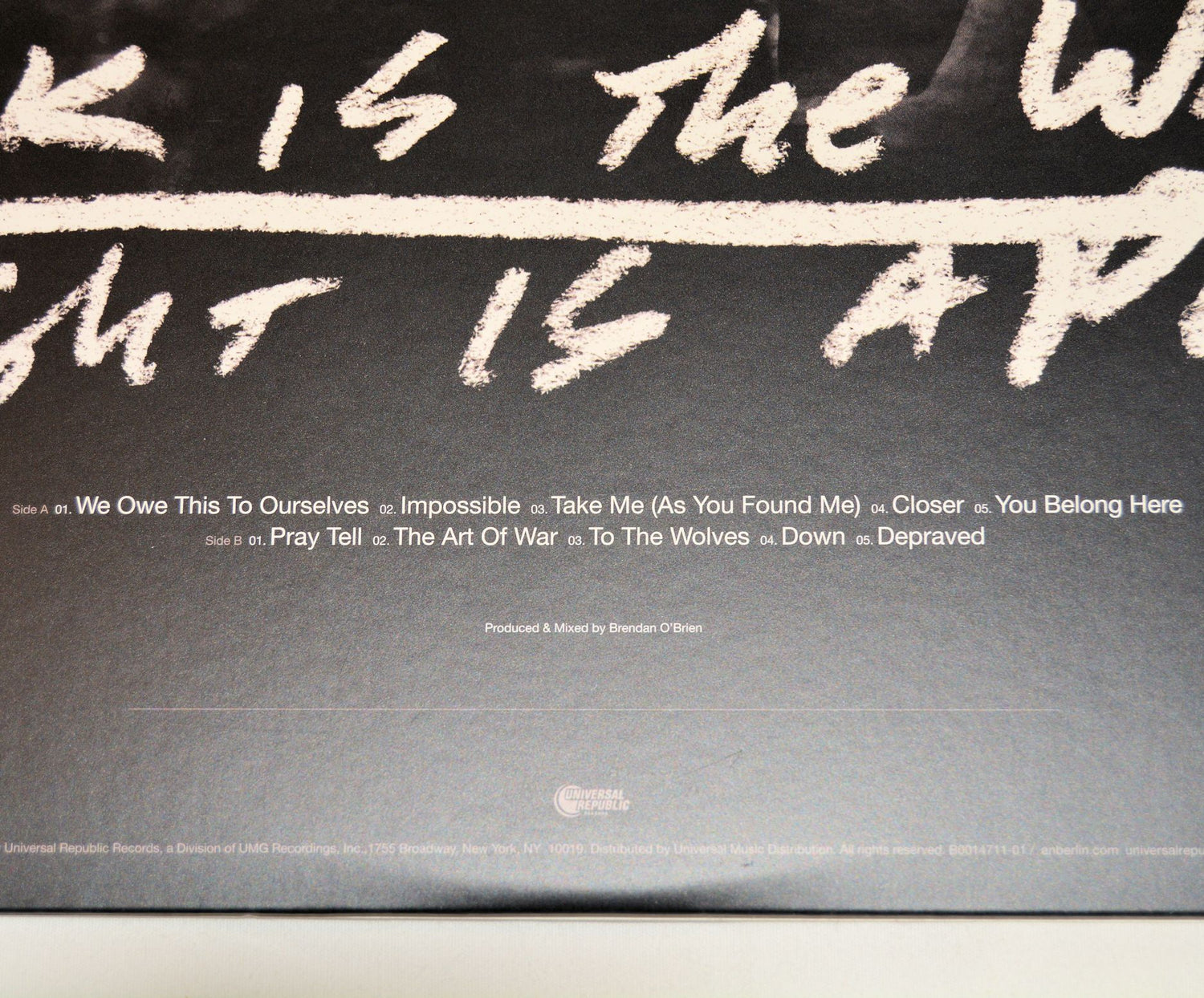 Anberlin - Dark Is The Way, Light Is The Place