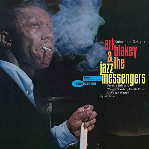The cover image shows the artist, Art Blakey, smoking a cigarette. He is wearing a suit and the background is dark.
